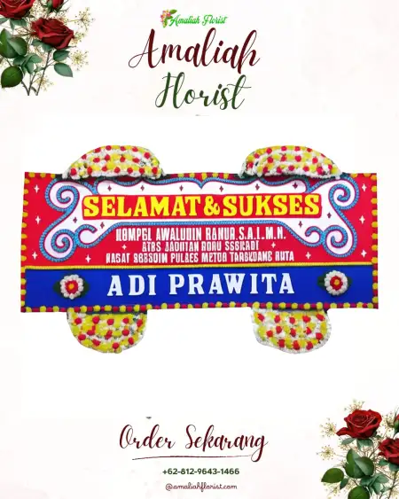 Papan Bunga Ucapan Selamat Sukowuwuh